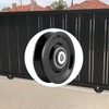 Skelang 4 In V-Groove Wheel Caster, Slide Gate Wheel with