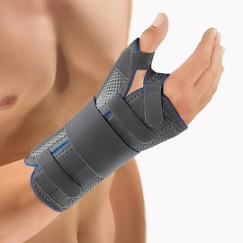 Bort 112050 SellaTex® Wrist Spica and Thumb Fracture Splint Removable Thumb Carpal Tunnel, Wrist Fracture, Thumb Fracture, Wrist Thumb Pain, Day Night Splint Splint, Immobilzer (Grey, Xsmall, Left)