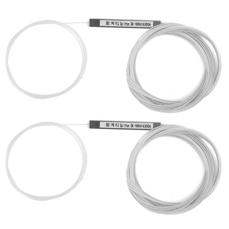 2Pcs PLC Splitter Bare Fiber No Connector Single Mode Power