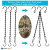 YINGFENG 10 Pack 9.5 Inch Black Hanging Chains, Garden Plant
