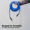 Poppstar PVC Air Line Hose 6/12mm, 5m Long, Quick Coupling