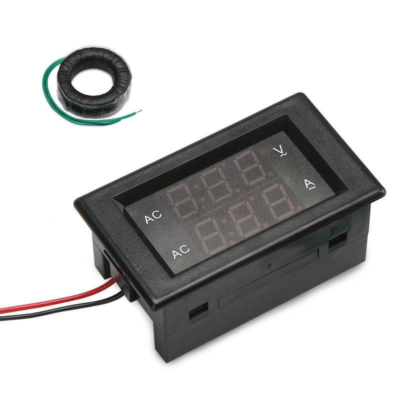 DROK 0.39" LED Multimeter AC 500V 200A Dual Display Voltmeter