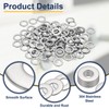 sourcing map M6 Flat Washer for Screw, 120Pcs Metal Washers