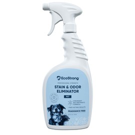 Eco Strong Pet Stain and Odor Remover - Cat Urine Enzyme Cleaner, Urine Destroyer for Dogs, Pet Urine Enzyme Cleaner [All New Fragrance Free] - 32oz