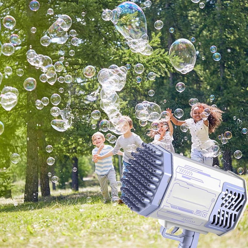 69 Holes Automatic Bubble Maker Kids Outdoor Electric Bubble Machine
