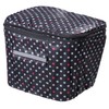 Kawasumi Seisakusyo KW-245BD 2-Tier Front Basket Cover, Black Dots