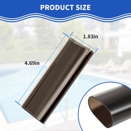 Keycci 20 Pack Vinyl Pool Cover Spring Sleeves for In-Ground Swimming Pool Winter Covers, Protective Safety Cover, Springs Not Included