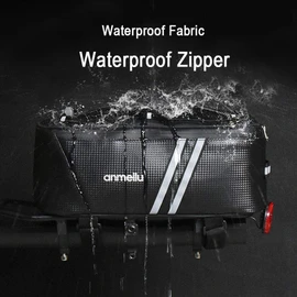Bike Rack Bag Bike Bags for Bicycles Rear Rack Bike Trunk Bag Back Seat Carrier Saddle Luggage Storage Pack Bicycle Cargo Panniers Fat Tire Bike Folding Ebike Travel Cycling Waterproof Small