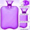 Ledeak Hot Water Bottle, Transparent Hot Water Bag, 1 Litre