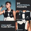 SWIFTVEST Running Phone Holder Vest with 6 Pockets & 500ml/17oz