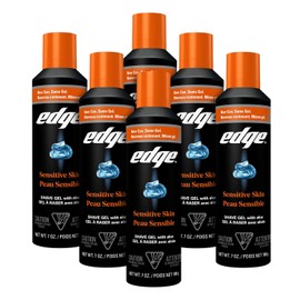 Edge Shave Gel for Men Sensitive Skin - 7 Ounce (Pack of 6)
