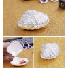 Silver Shell Metal Enamel Trinket Jewelry Box Wedding Bridal Baby