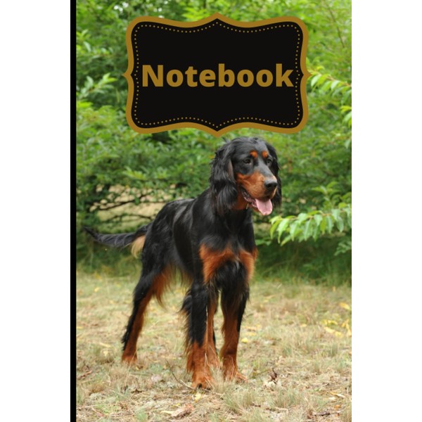 Gordon Setter Notebook: This cute notebook is the perfect gift