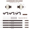 Ceramic Curtain Rods for Windows 66 to 120 Inch,1 Inch