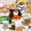 Rattan Coasters Set of 6pcs Handmade Woven Cup Coasters with