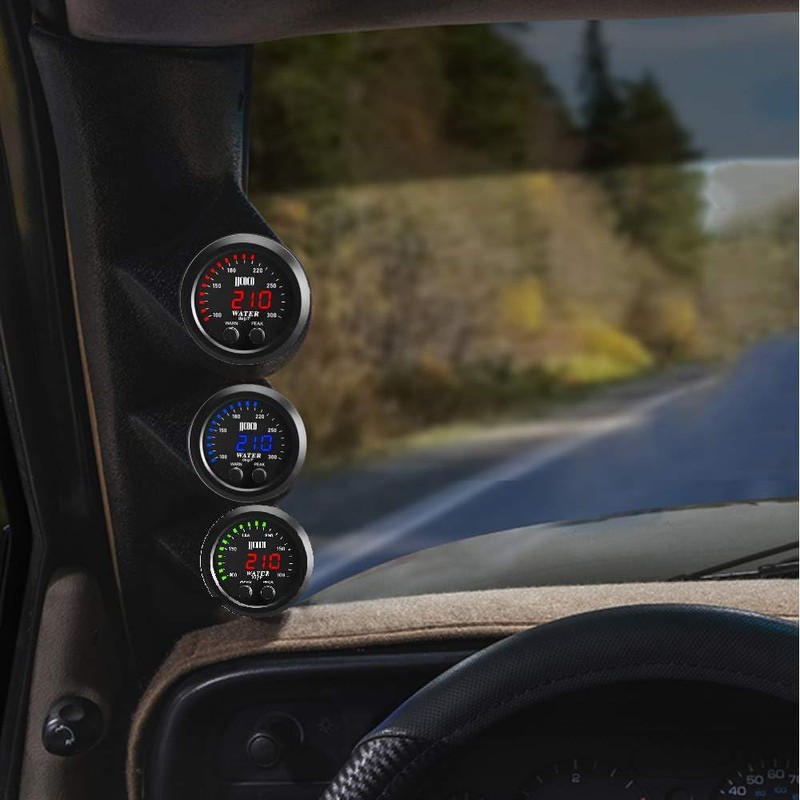 ZHSYMX Universal 52mm Water Temperature Gauge with Alarm and 1/8
