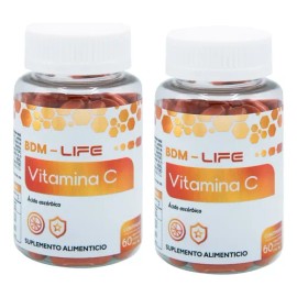 2x1 Vitamina C Suplemento Alimenticio Bdm Lab Sabor Sin Sabor                                                                                         