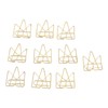 100PCS Metal Crown Paper Clips Multifunctional Rustproof Electroplating Process Prevent