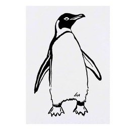 'Penguin' Temporary Tattoo - Water Resistant, Skin-Safe, Non-Toxic Transfer (TO00075247)
