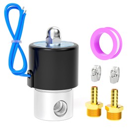 TAILONZ PNEUMATIC 3/8 Inch NPT 12V/24V/110V/220V 304 Stainless Steel Electric Solenoid Valve 2S040-10 Normally Closed Water, Air, Diesel