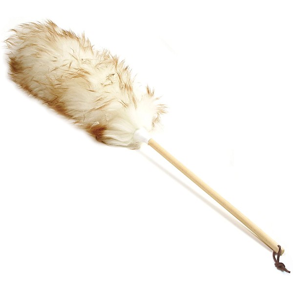 Norpro 24-Inch Pure Lambs Wool Duster with Wood Handle
