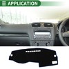 Motoforti Dash Cover, Non-Slip Dashboard Carpet Mat for Volkswagen Golf