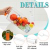 Havawish Ice Storage Bin and Flexible Scoop Set Plastic Freezer