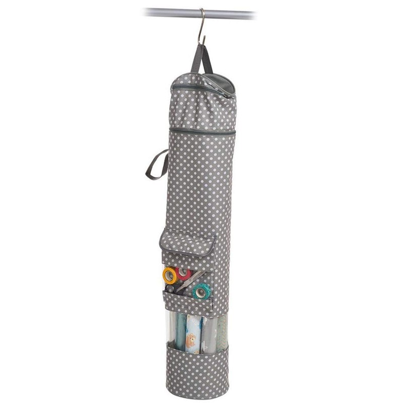 Zeller 14660 Contenitore per Carta da Regalo, Polyester, Grigio, 85x17x0.1