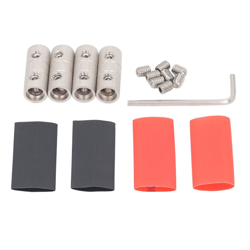 4 Gauge Wire Connectors Kit Brass for Car Audio Splice