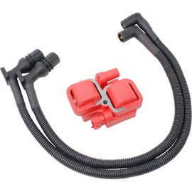 AIP Electronics Dragon FIRE Performance Ignition Coil Pack and Spark Plug Wire Set Compatible Replacement with 2011-2017 Polaris Ranger RZR Crew 4 S 800 4012888 4012889 4010425 OEM Fit Kit-1133