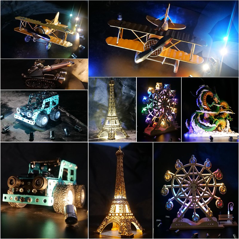 Mini LED Lights, 10 PCS Small Spotlight Battery Operated Tiny