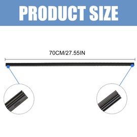 CRLLDPM 1 Pair Universal Windscreen Wiper Rubber, 70 cm Wiper Rubber, Replacement Wiper Rubber, Replacement Rubber Universal Wiper Rubber, for All Windscreen Scratches