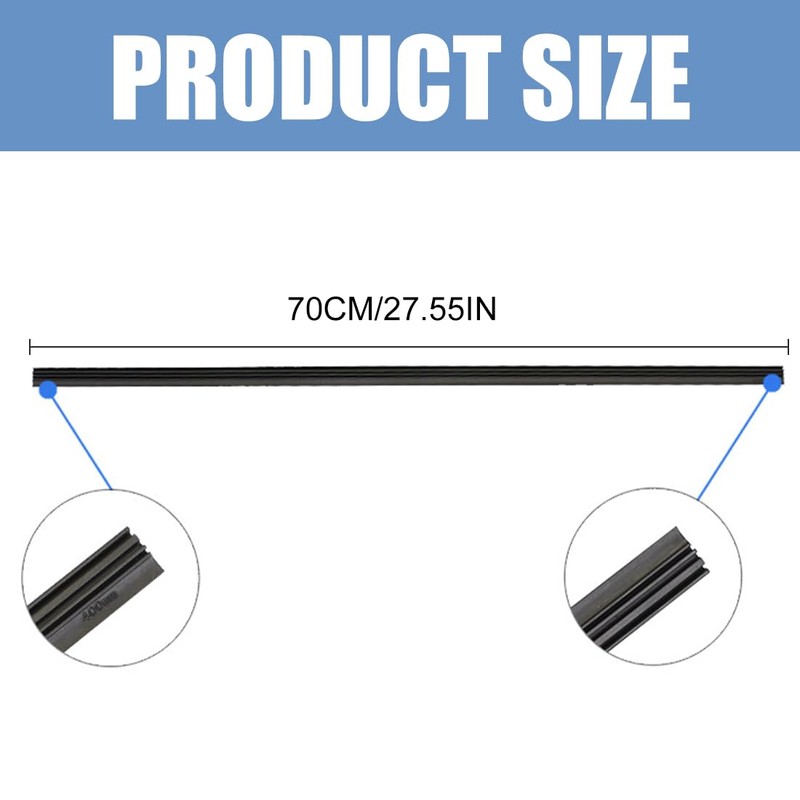 CRLLDPM 1 Pair Universal Windscreen Wiper Rubber, 70 cm Wiper
