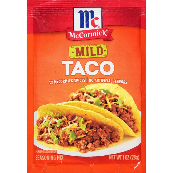 McCormick Classic Taco Seasoning Mix Packet, Mild, 1 oz