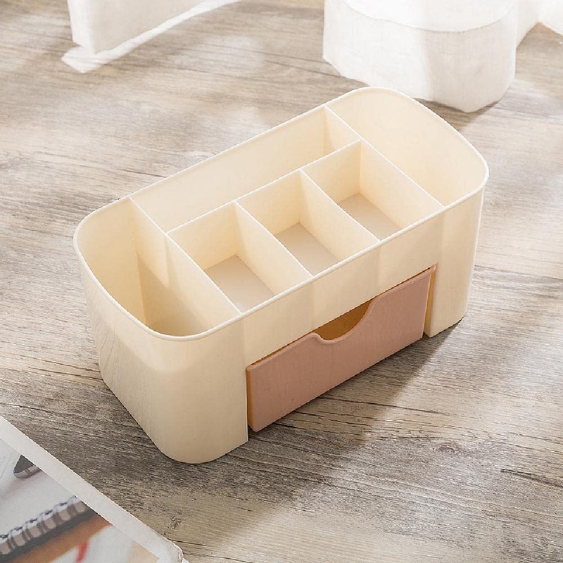 TopHomer Desktop Cosmetics Storage Box, Multifunctional Makeup Organizer Drawers Skincare