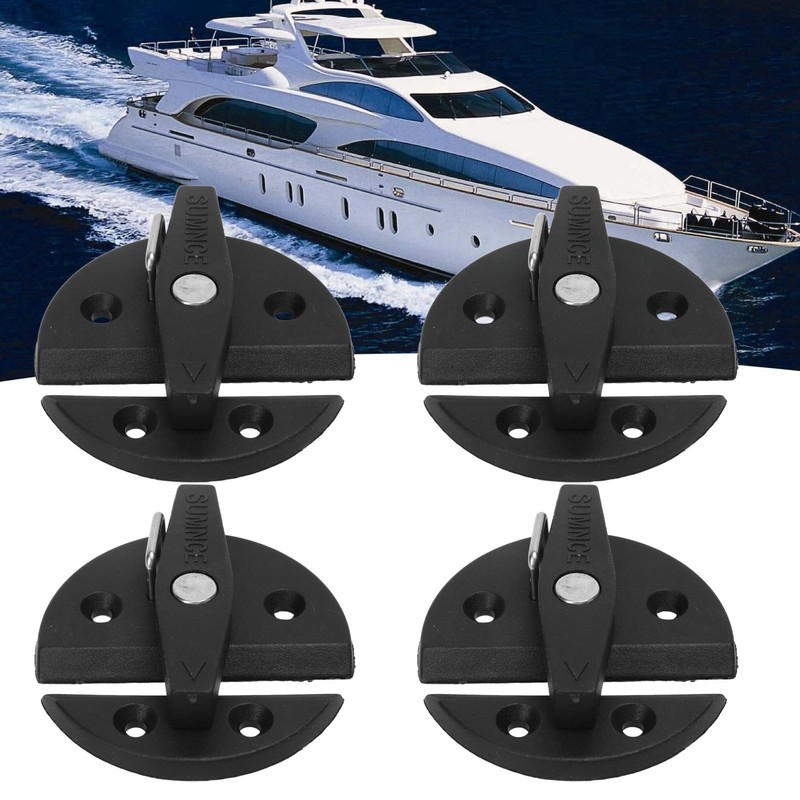 4 Sets Boat Cabinet Twist Latch Reinforced Nylon 59mm Round
