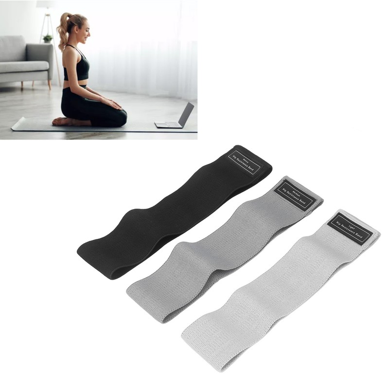 3Pcs Exercise Resistance Bands High Elasticity Portable Workout Leg Bands
