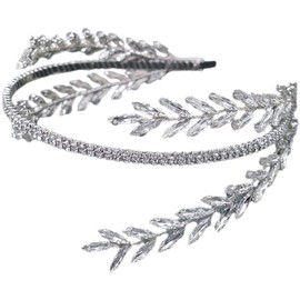 PACKOVE Diadema De Novia Con Diamantes De Imitación Aro Para El Pelo De Boda Tocados De Novia De Cristal Para El Cabello De Dama De Honor Para Novias Y Mujeres