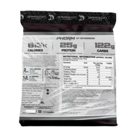 Dragon Proteina Massphorm Gainer Ganador De Peso 12 Lbs Sabor Vainilla milkshake