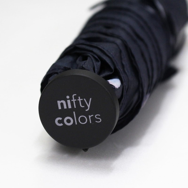 Nifty Colors 1812NV Folding Umbrella, Gradient Heart Carbon Lightweight Mini