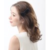 VingTAINE H-601-BK Velour Ribbon Barrette, Hair Accessory, Autumn & Winter,