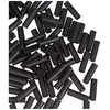 Jagwire Ferrule, Open 100 Pieces Black Plastic 4/4 sleeves