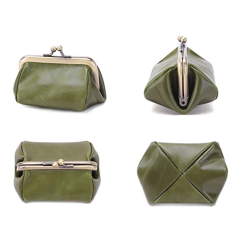 Kaaipee Coin Purse Genuine Leather Coin Case for Men and