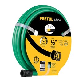 Pretul MAN-10X1/2P, Manguera 1/2", 2 capas, conexiones plásticas, 10 m, Pretul