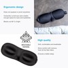 INTIRILIFE Eye Mask in Black, 26 x 9 x 2