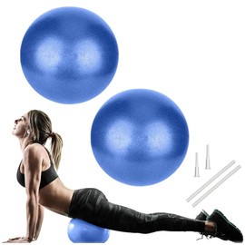 2PCS Small Pilates Ball, Therapy Ball, Mini Workout Ball, Core Ball, 9 Inch Small Exercise Ball for Pilates Yoga Workout Bender Core Training and Physical Therapy, Mini Bender Ball