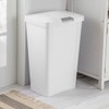 STERILITE 10458004 Touch Can, White, 13 Gallon