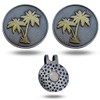 Full Metal Markers Palm Tree Unique Magnetic Metal Golf Ball