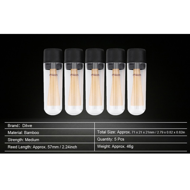 5 Pcs Good Quality New Bassoon Reeds Reed Medium Instrument