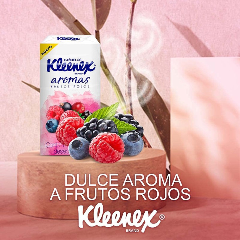 Kleenex Pañuelos Faciales Aromas, 6 Sellapacks Con 14 Piezas De